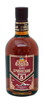 Армянский коньяк Древне Армянский пятилетний 0,5л 40%