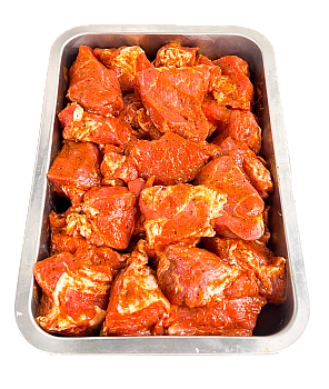 9830 шашлык из свиной шеи в маринаде русский хит, кг