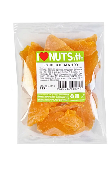10456 Манго INUTS сушенное 125 г