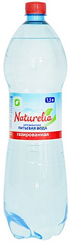 Вода питьевая NATURELIA артезианская газ, 1.5 л