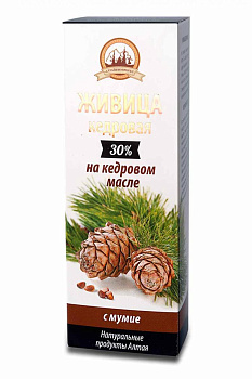 38057 Живица кедровая АЛТАЙБИОПРОЕКТ на кедровом масле с мумиё 100 мл